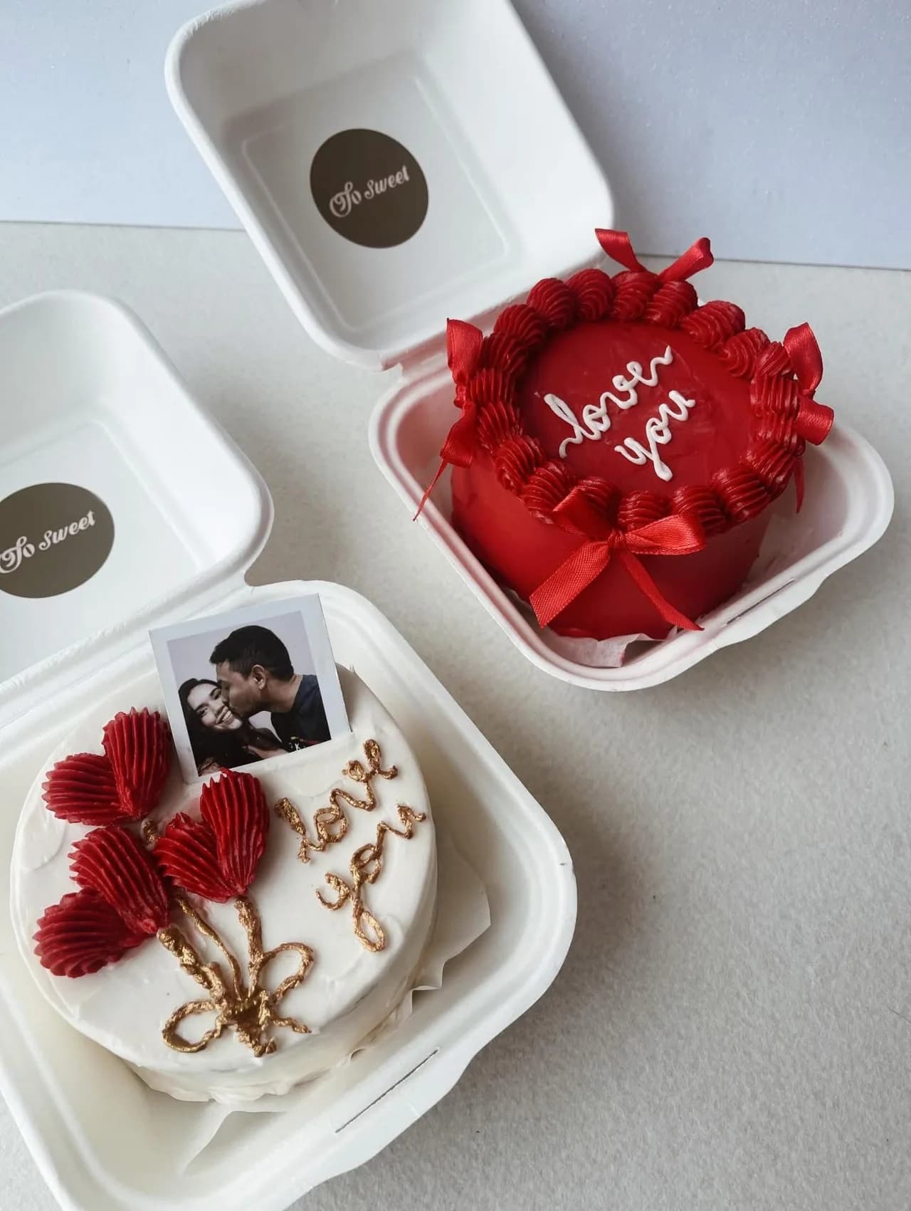 Bento cakes de namorados