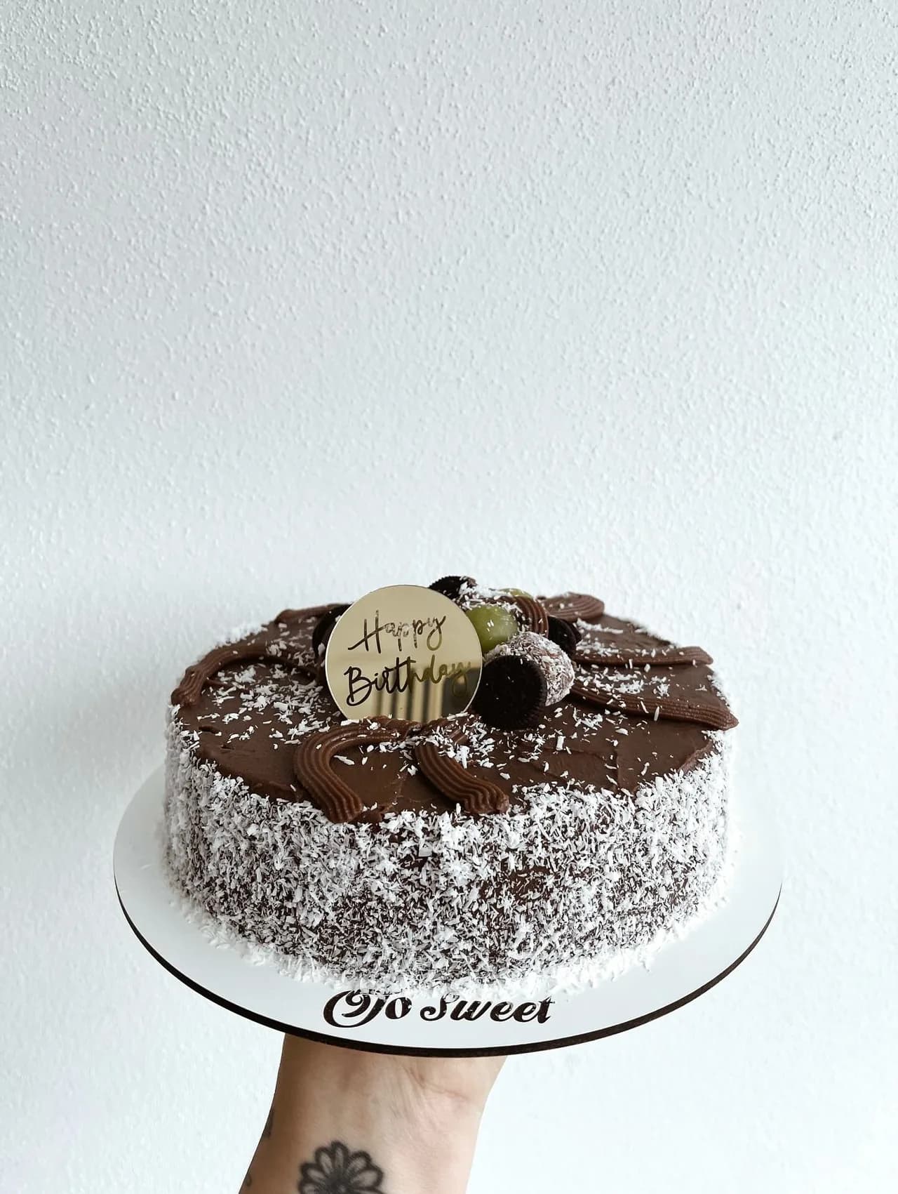 Bolo de chocolate e coco